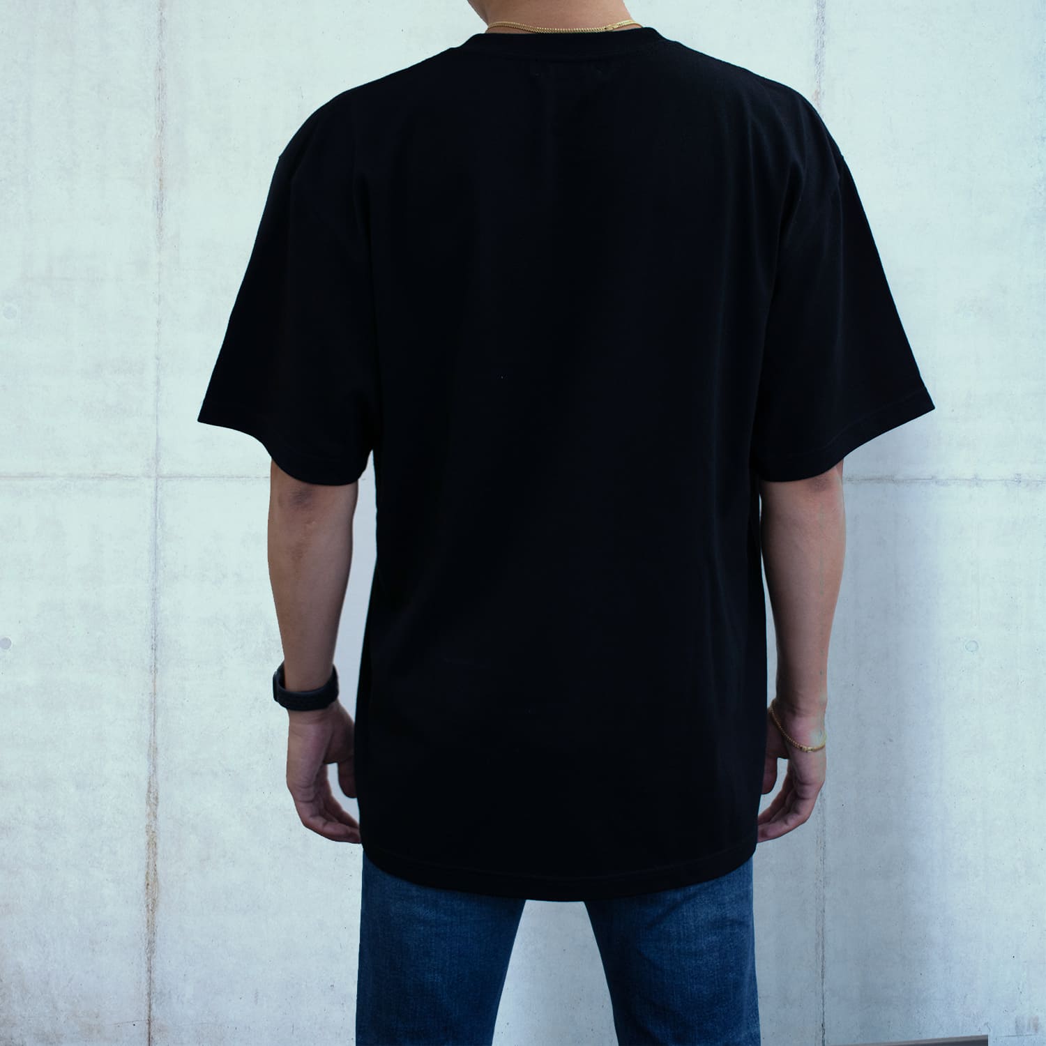 刺繍ロゴTシャツ　ブラック